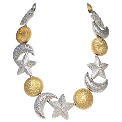 dior moon and star necklace